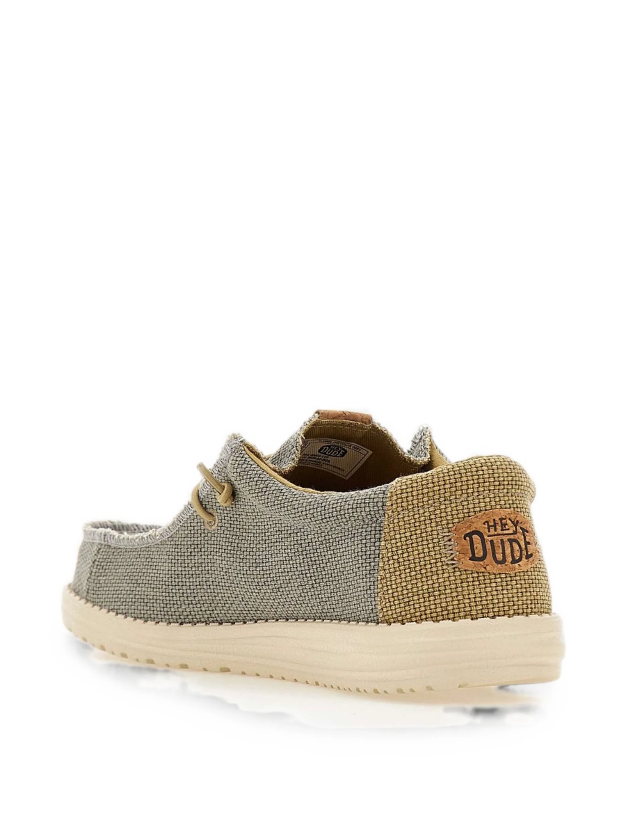 Mocasini Hey Dude gri din bumbac organic - Img 3