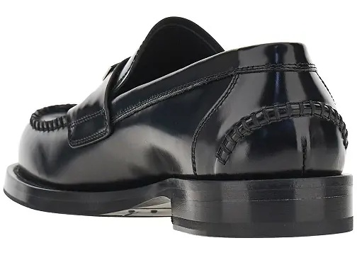 Mocasini Logo plate leather loafers - Img 3