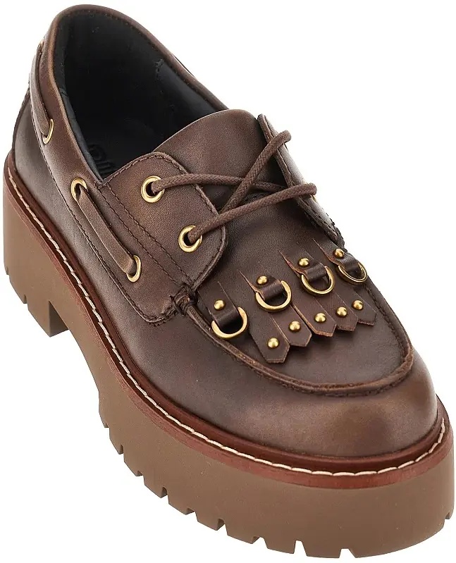 Mocasini 'Margaret' leather boat shoes - Img 2