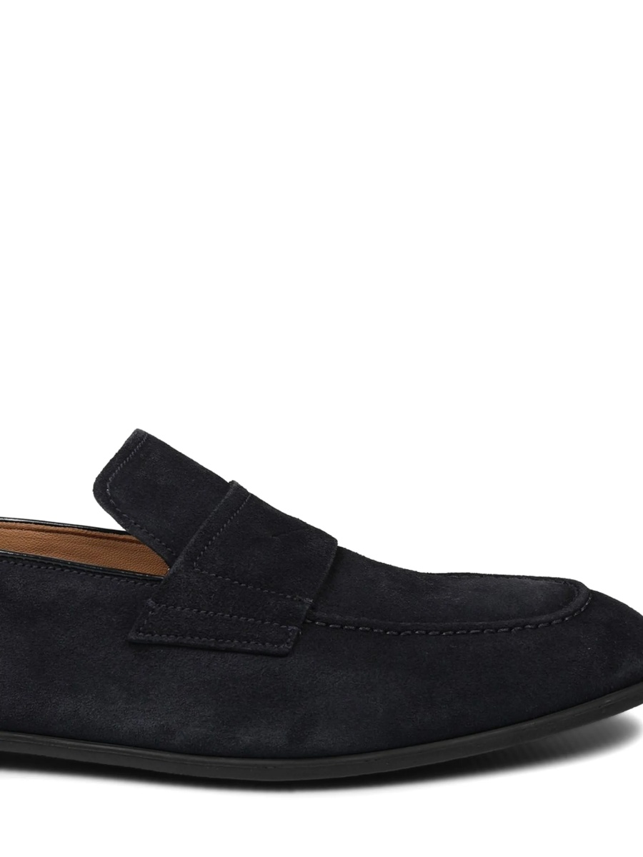 Mocasini MILLE885 albastri din piele intoarsa - Img 2