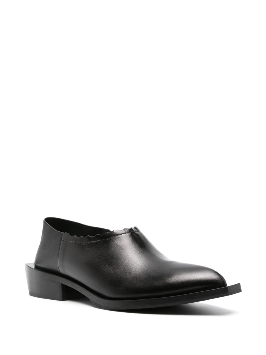 Mocasini Moschino negri din piele - Img 2