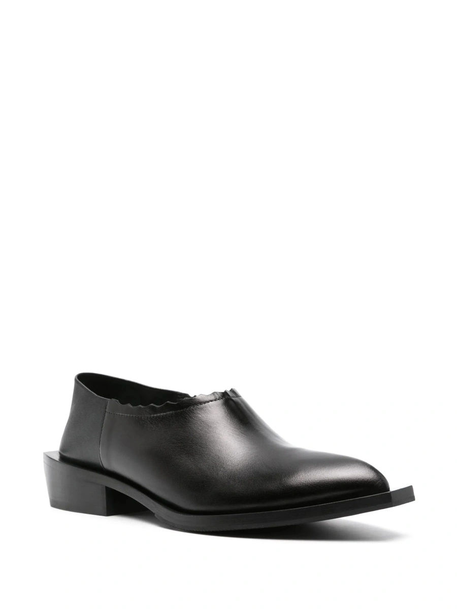 Mocasini Moschino negri din piele - Img 2