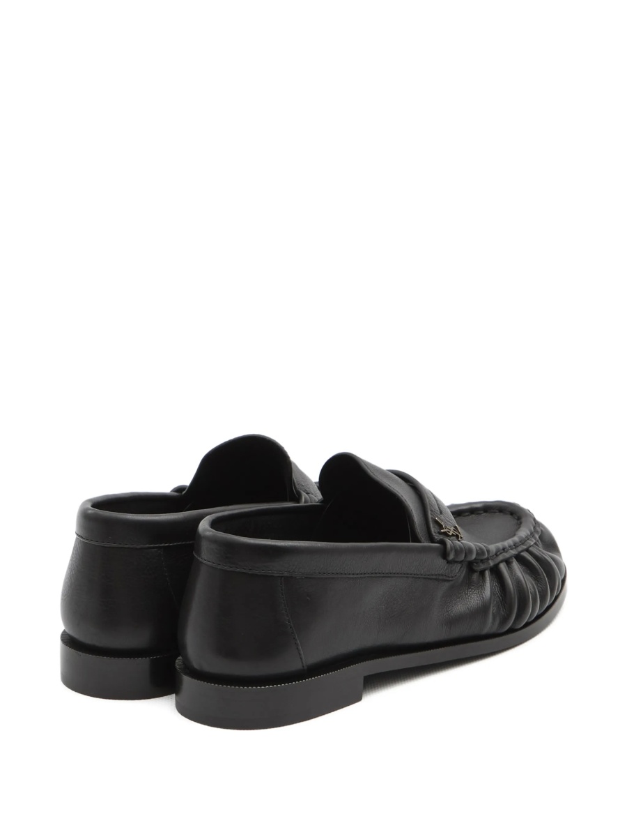 Mocasini Saint Laurent negri din piele - Img 3