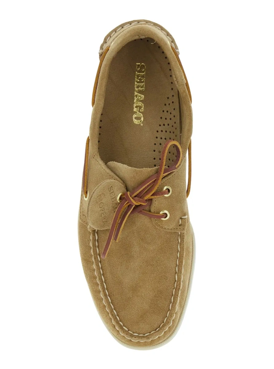 Mocasini Sebago bej din piele - Img 4