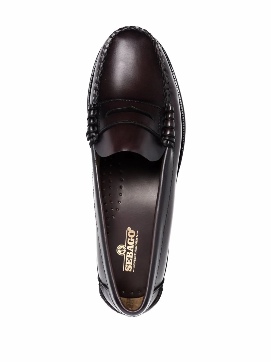 Mocasini Sebago maro din piele - Img 4
