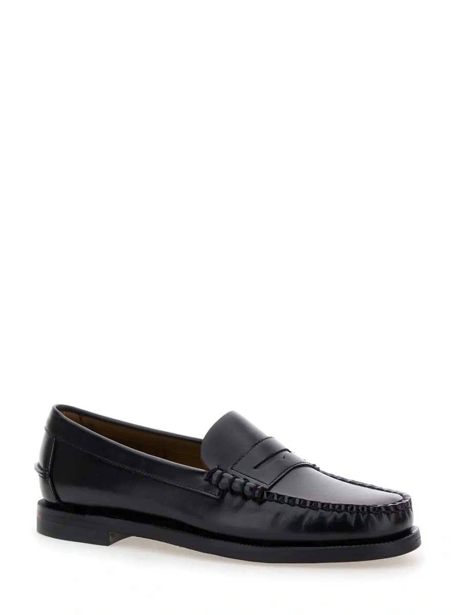 Mocasini Sebago negri din piele 'CLASSIC DAN WOMAN' - Img 2