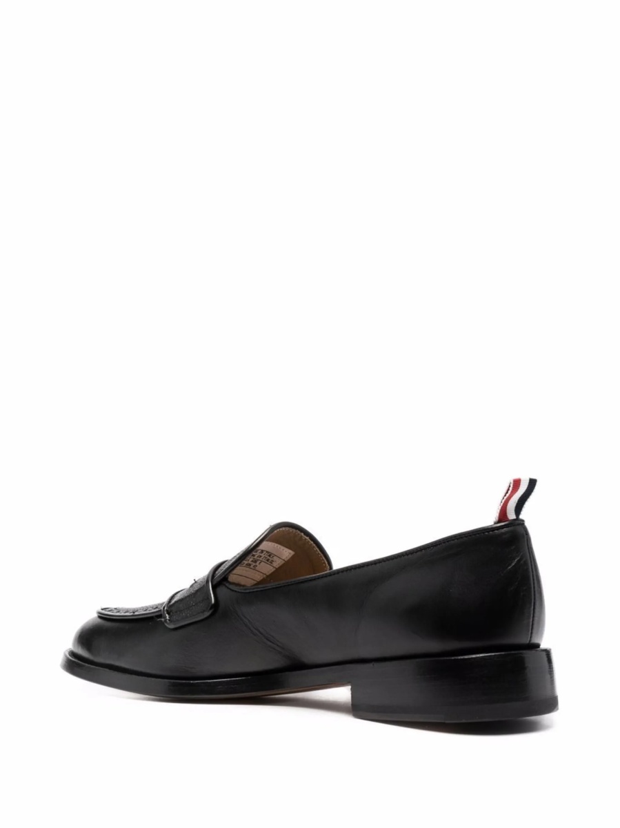Mocasini Thom Browne negri din piele - Img 3