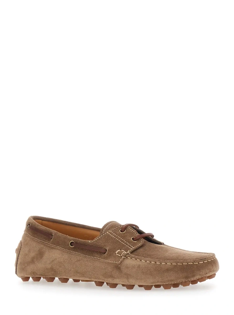 Mocasini TOD'S 'Gommino' maro din piele intoarsa - Img 2