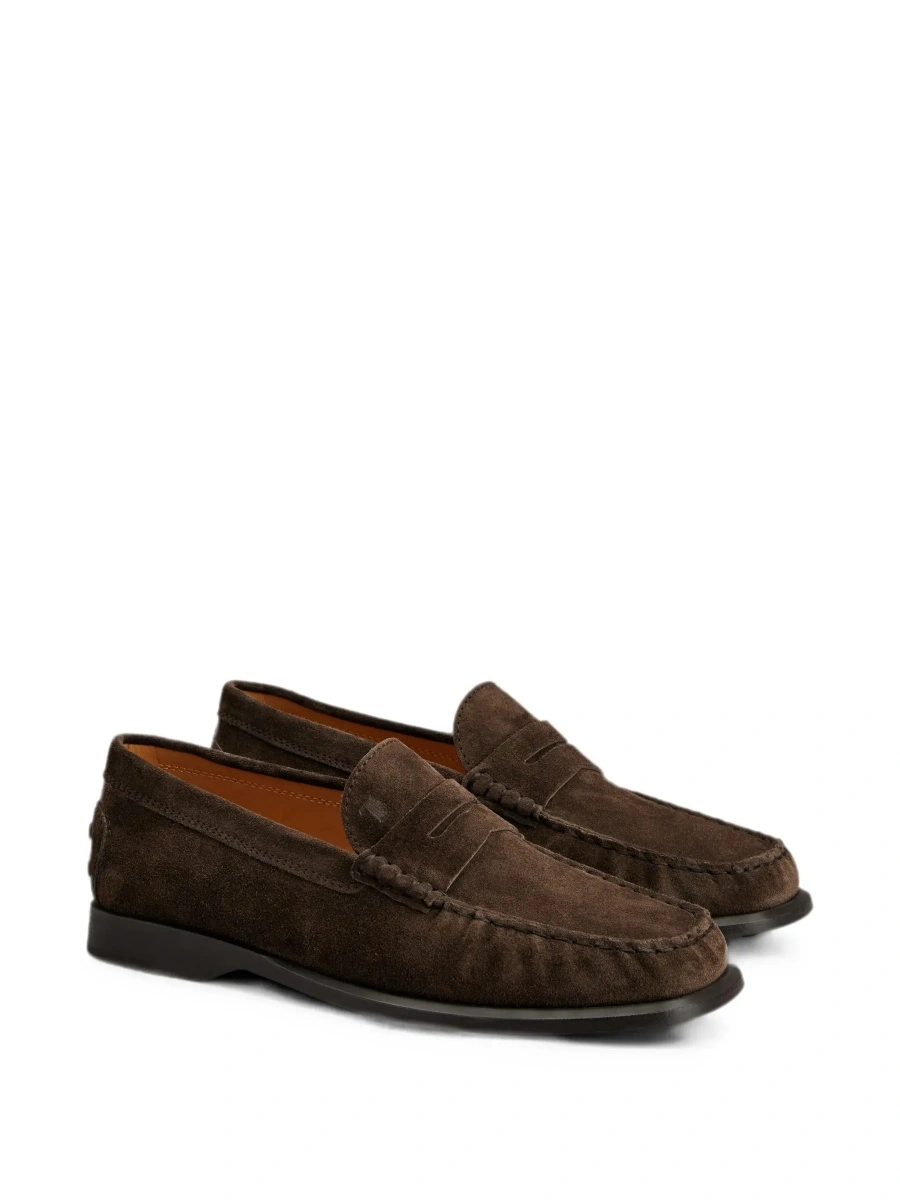 Mocasini TOD'S maro din piele intoarsa - Img 5