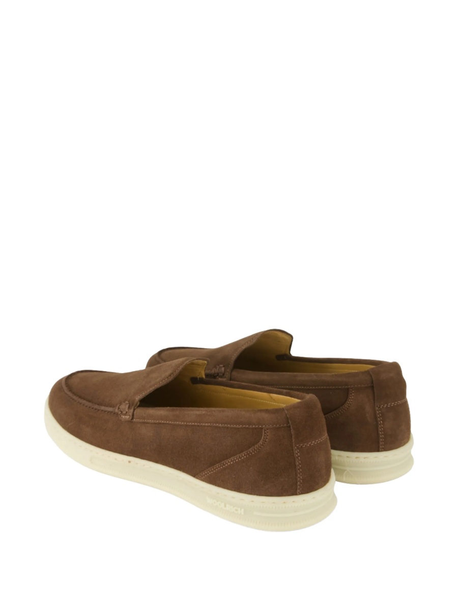 Mocasini Woolrich maro din piele intoarsa - Img 3