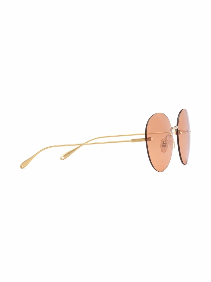 Ochelari de soare Gucci aurii - Img 3