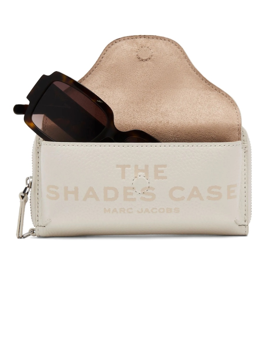 Ochelari de soare Marc Jacobs albi din piele - Img 5