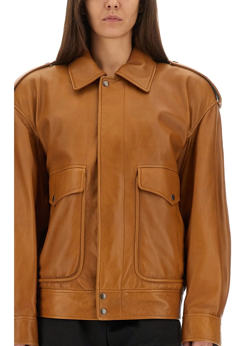Oversized Leather Jacket - Img 5