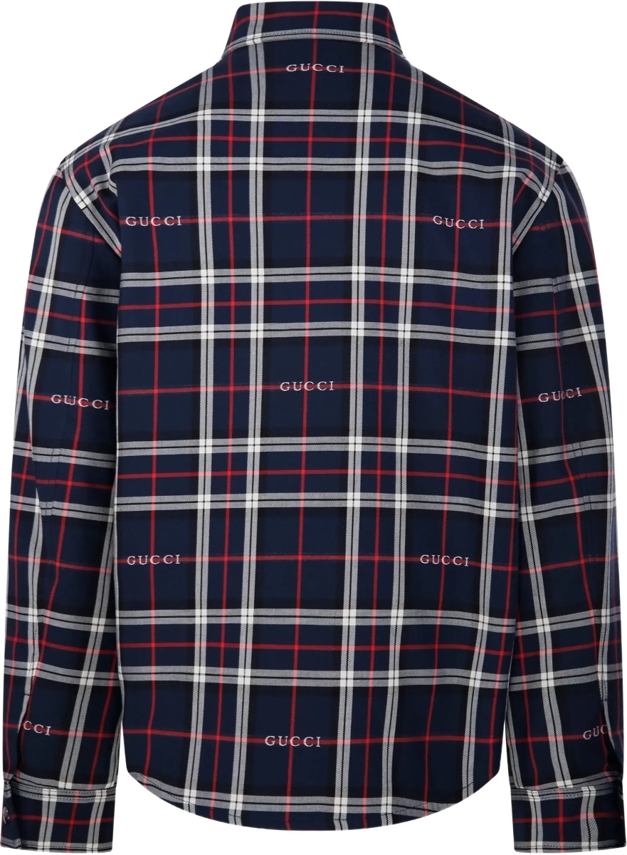 Padded tartan cotton jacquard Shirt - Img 2