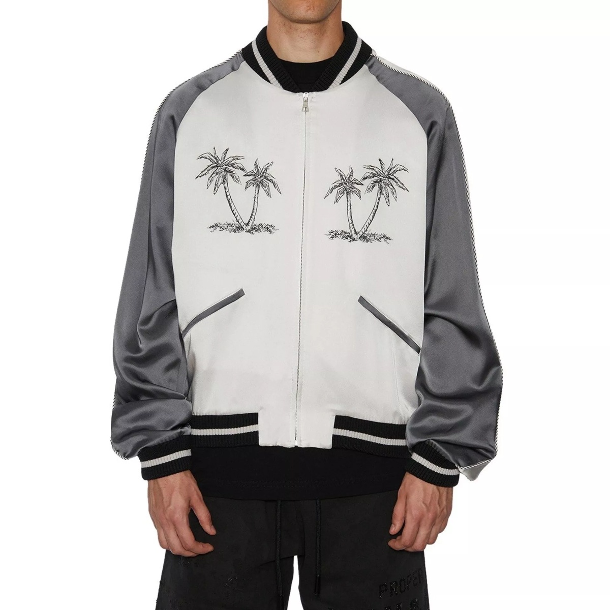 Palm Angels Palms Souvenir Bomber Jacket - Img 2