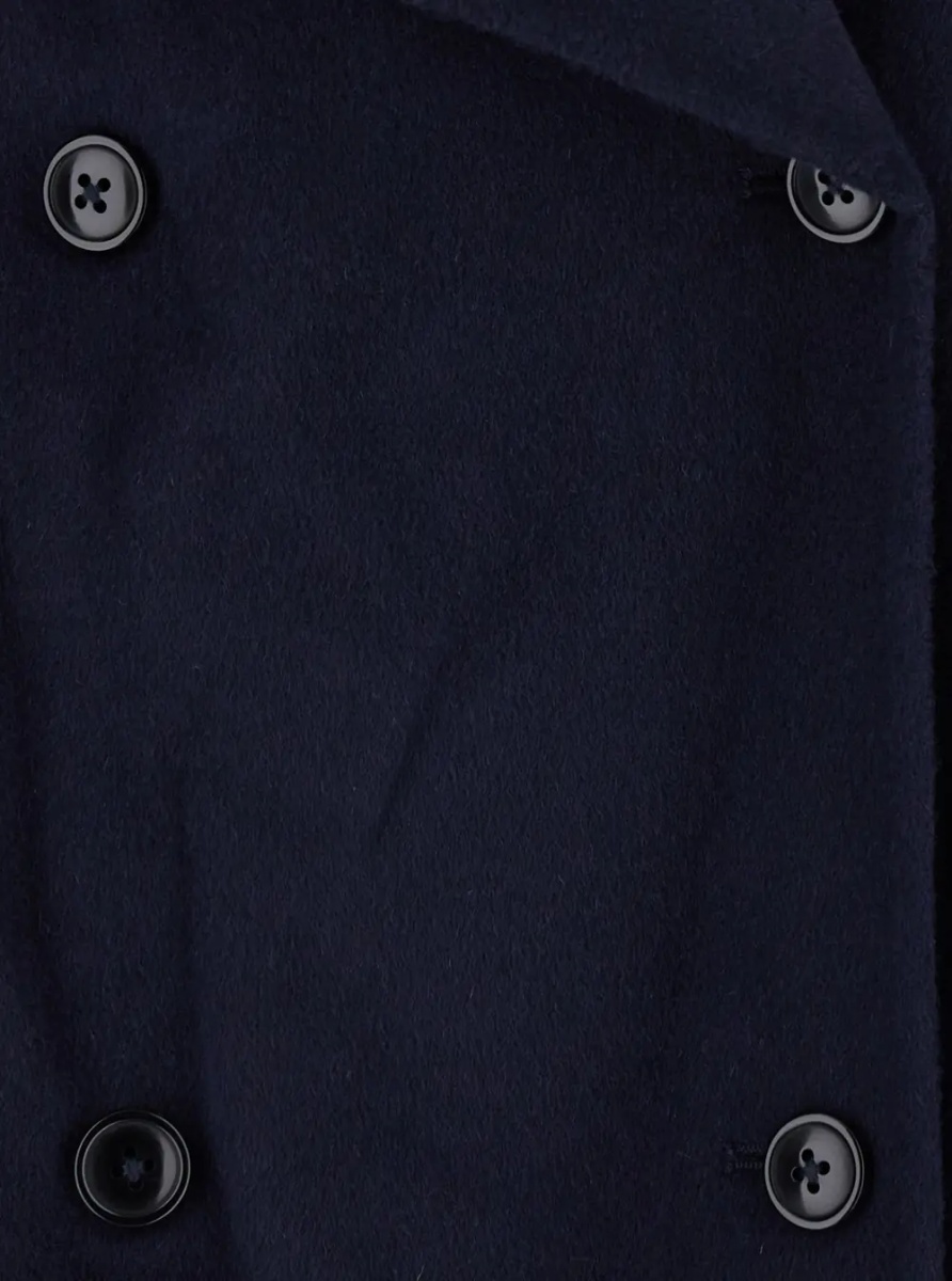 Paltoane Blue Coat with oversized Notched revers and double-breasted closure in Wool and Cashmere women - Img 3