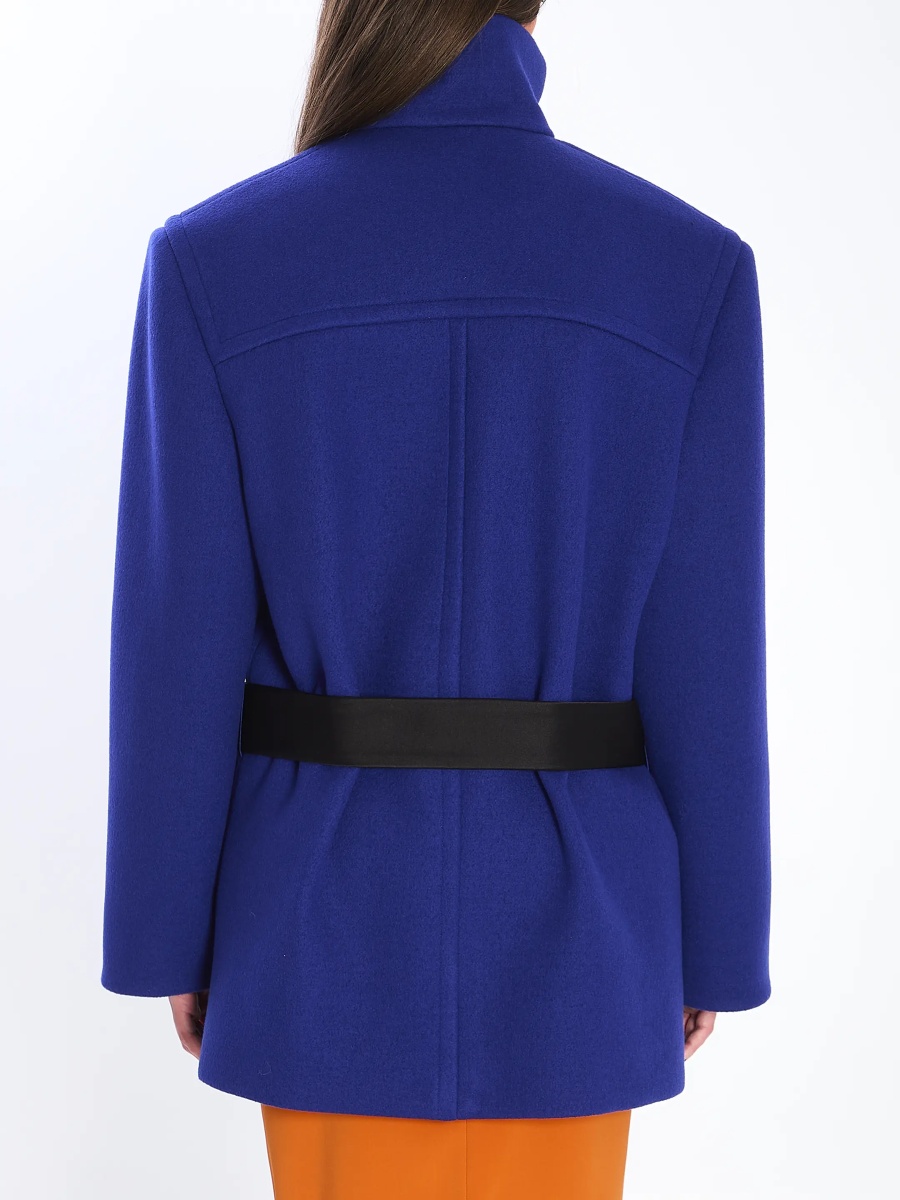 Paltoane Boxy Belted Coat In Wool - Img 4