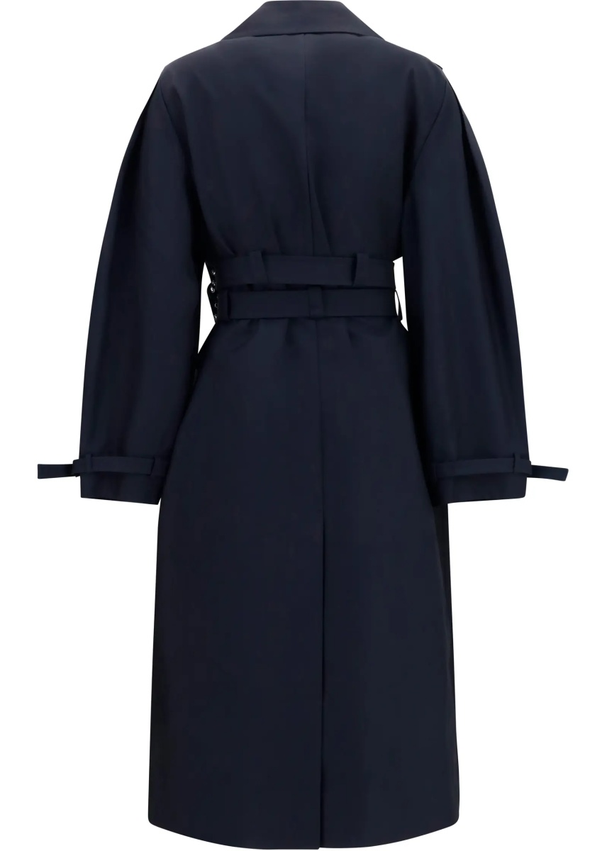 Paltoane Double-breasted cotton Trench Coat with double belt - Img 2