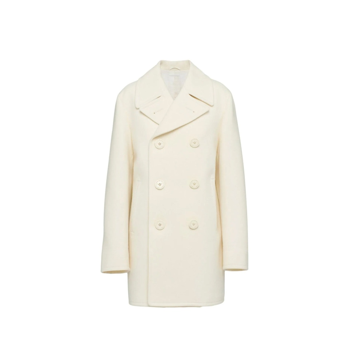 Paltoane Prada Double-Breasted Wool Coat - Img 3