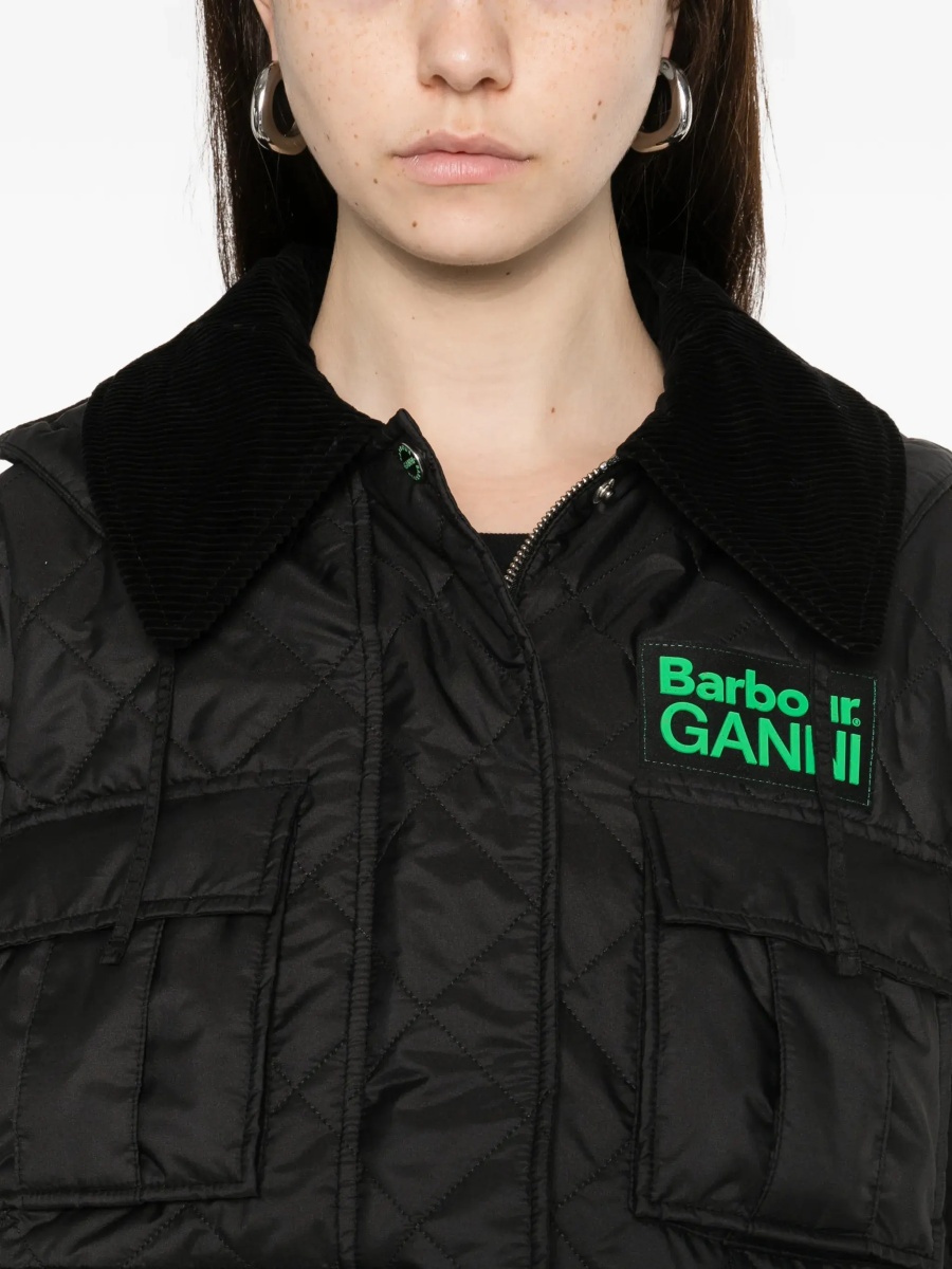 Paltoane Quilted hooded Coat by Barbour x GANNI - Img 5
