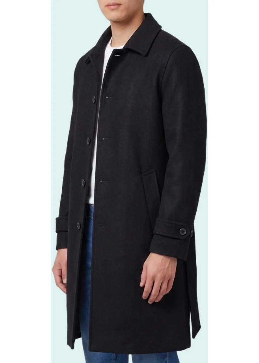 Paltoane Single-Breasted Virgin Wool And Cashmere Coat - Img 3