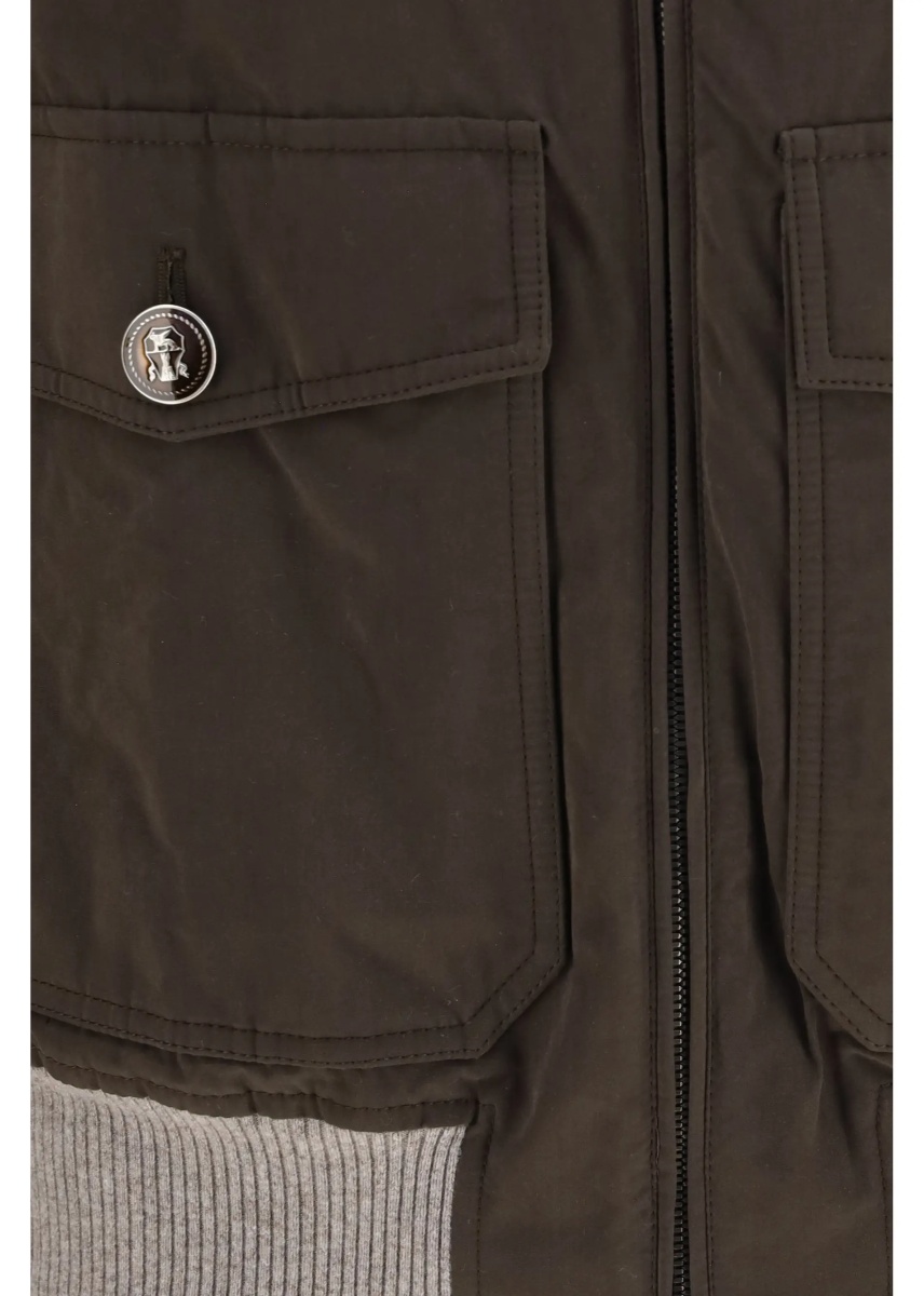 Paltoane Waxed techno cotton Bomber with Thermore® padding - Img 2