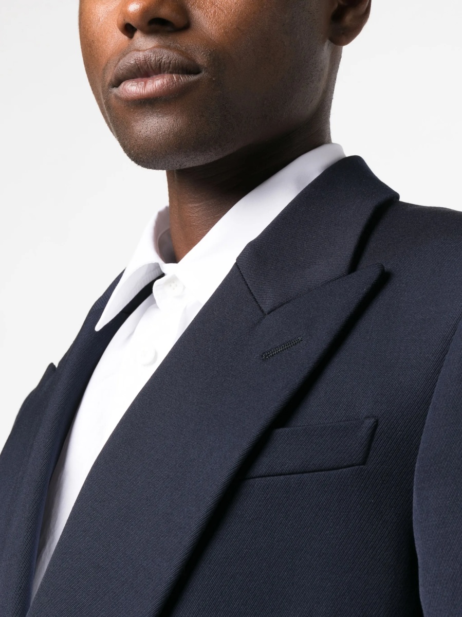 Palton Alexander McQueen albastru din lana - Img 5
