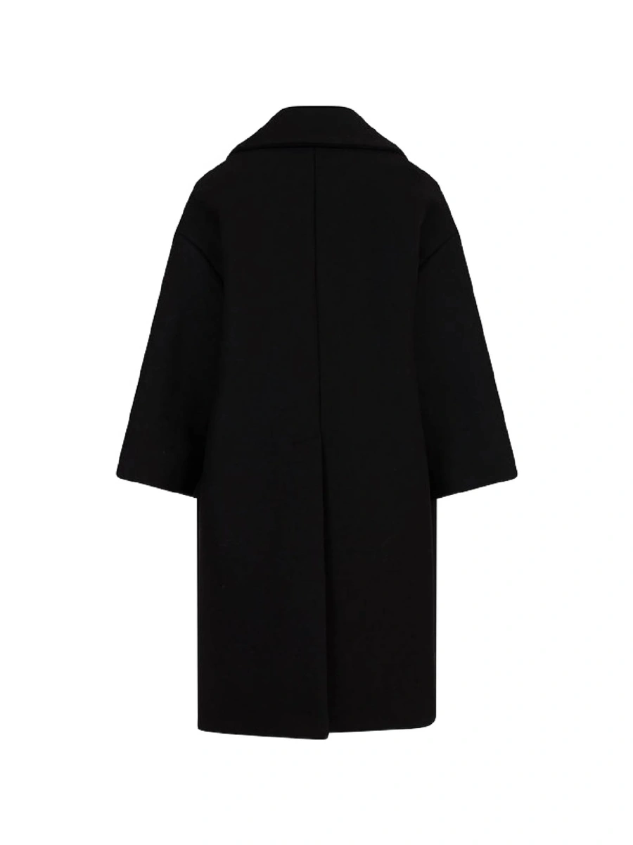 Palton Balmain negru din spandex/elastan si poliamida - Img 2