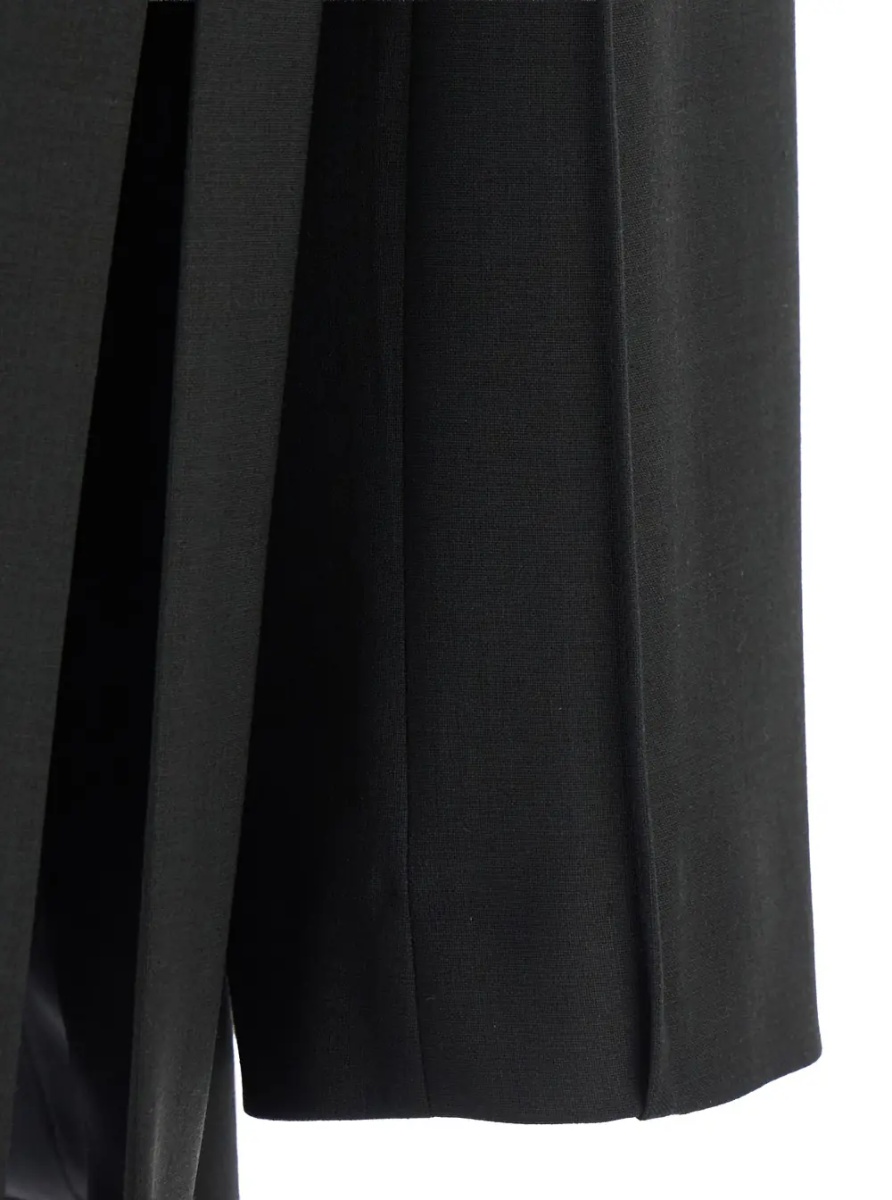Palton COAT with shirt collar and long sleeves in Tech Fabric Green women - Img 3