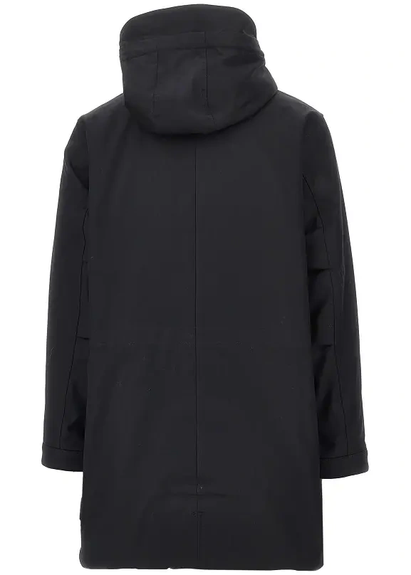Palton Cotton parka coat with faux shearling lining - Img 3