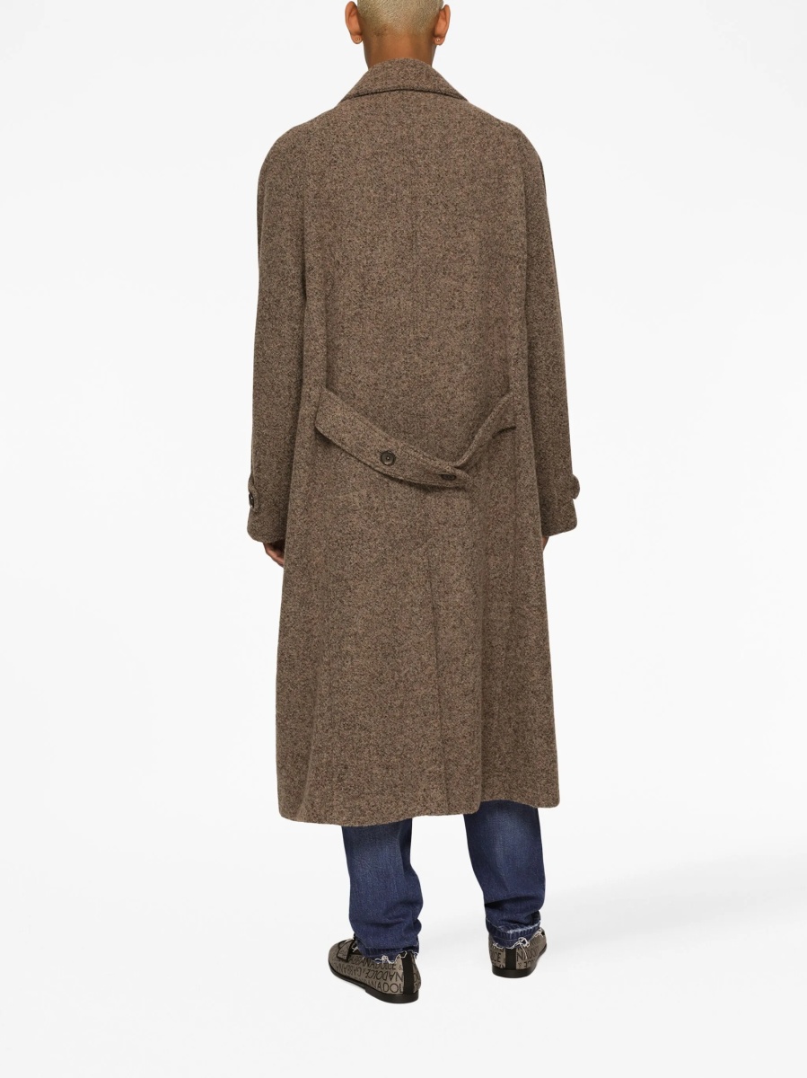 Palton Dolce &amp; Gabbana neutru din alpaca si nylon - Img 4