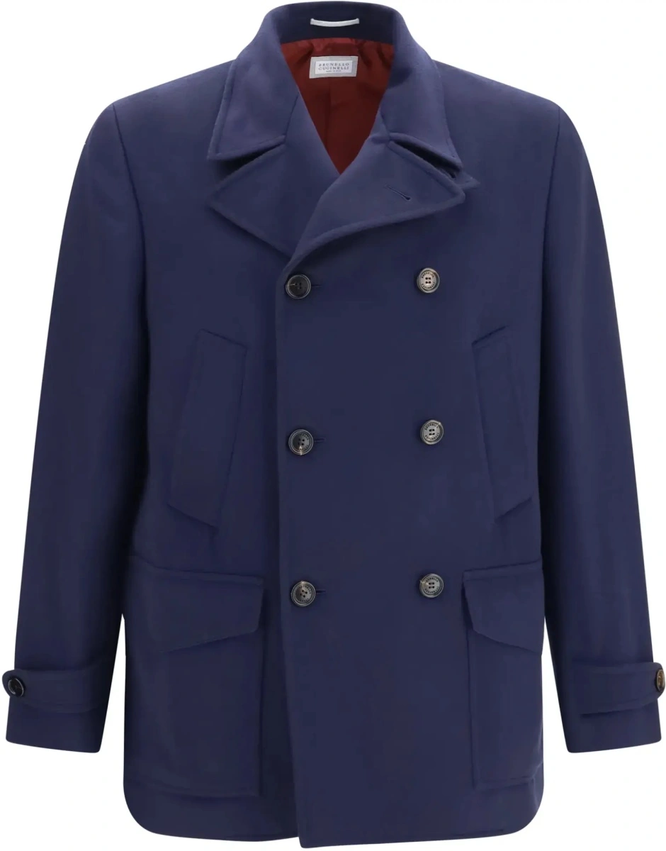 Palton Double-breasted wool Coat - Img 6
