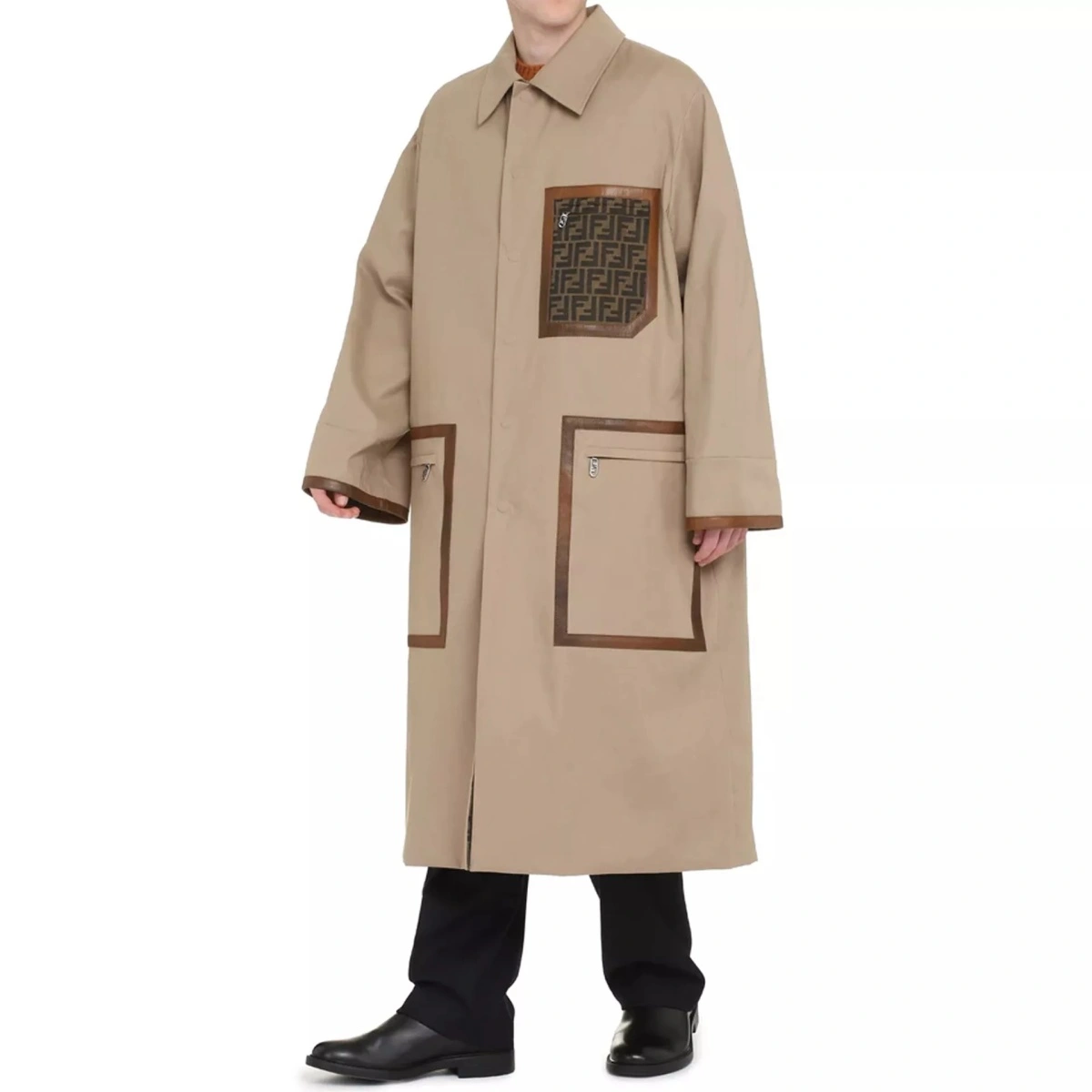 Palton Fendi Reversible Trench Coat - Img 3