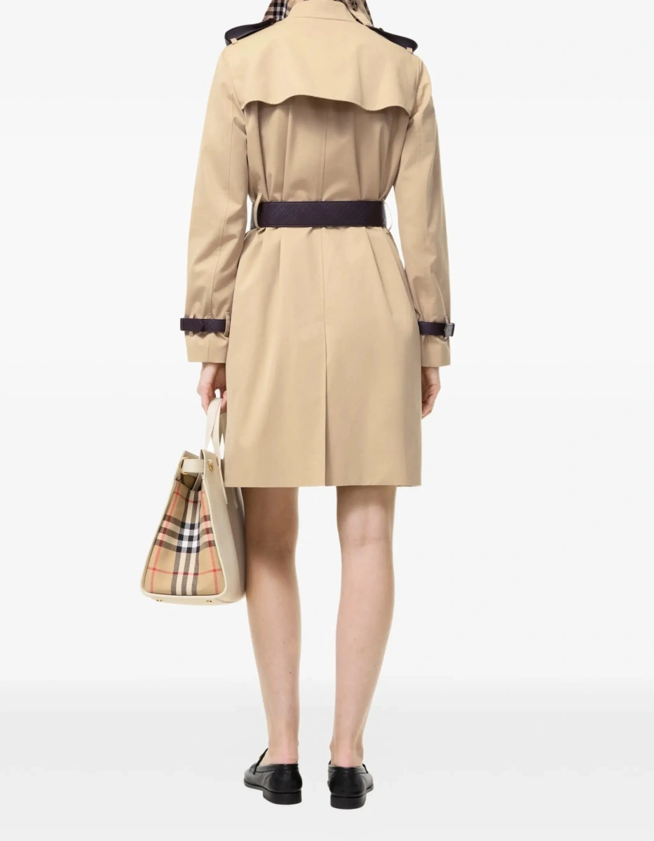 Palton Kensington midi leather Trench - Img 6