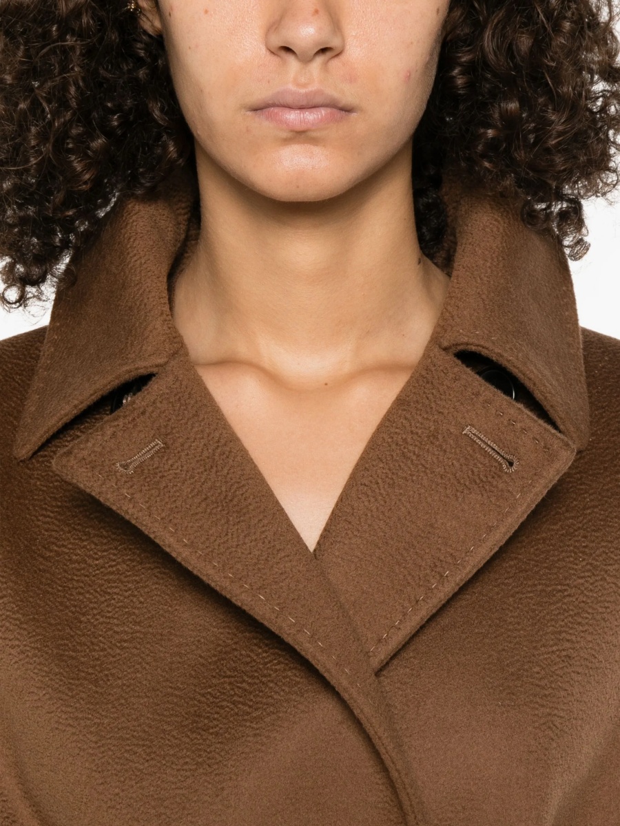 Palton MaxMara Studio maro din lana - Img 5
