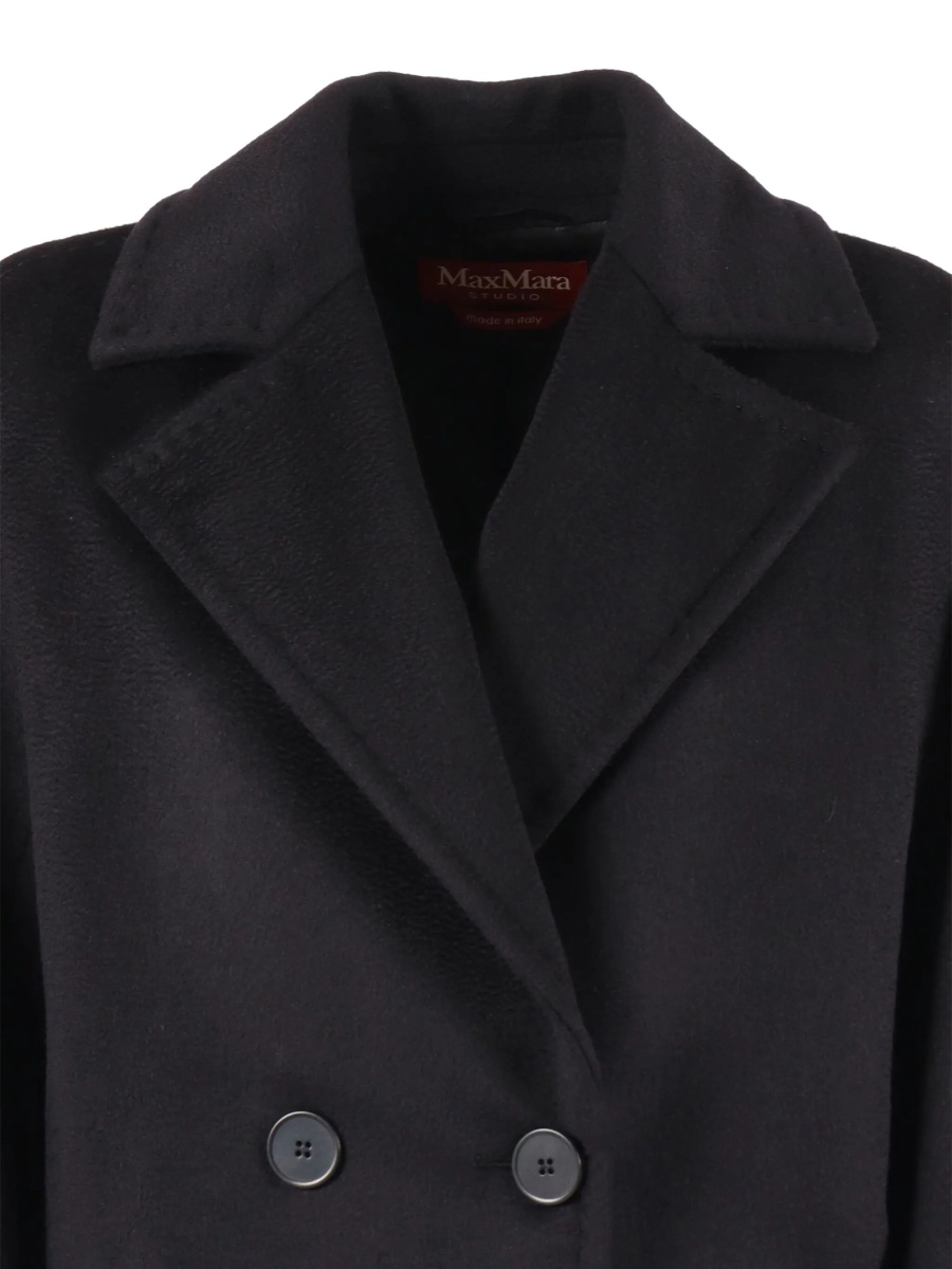 Palton MaxMara Studio negru din lana - Img 3