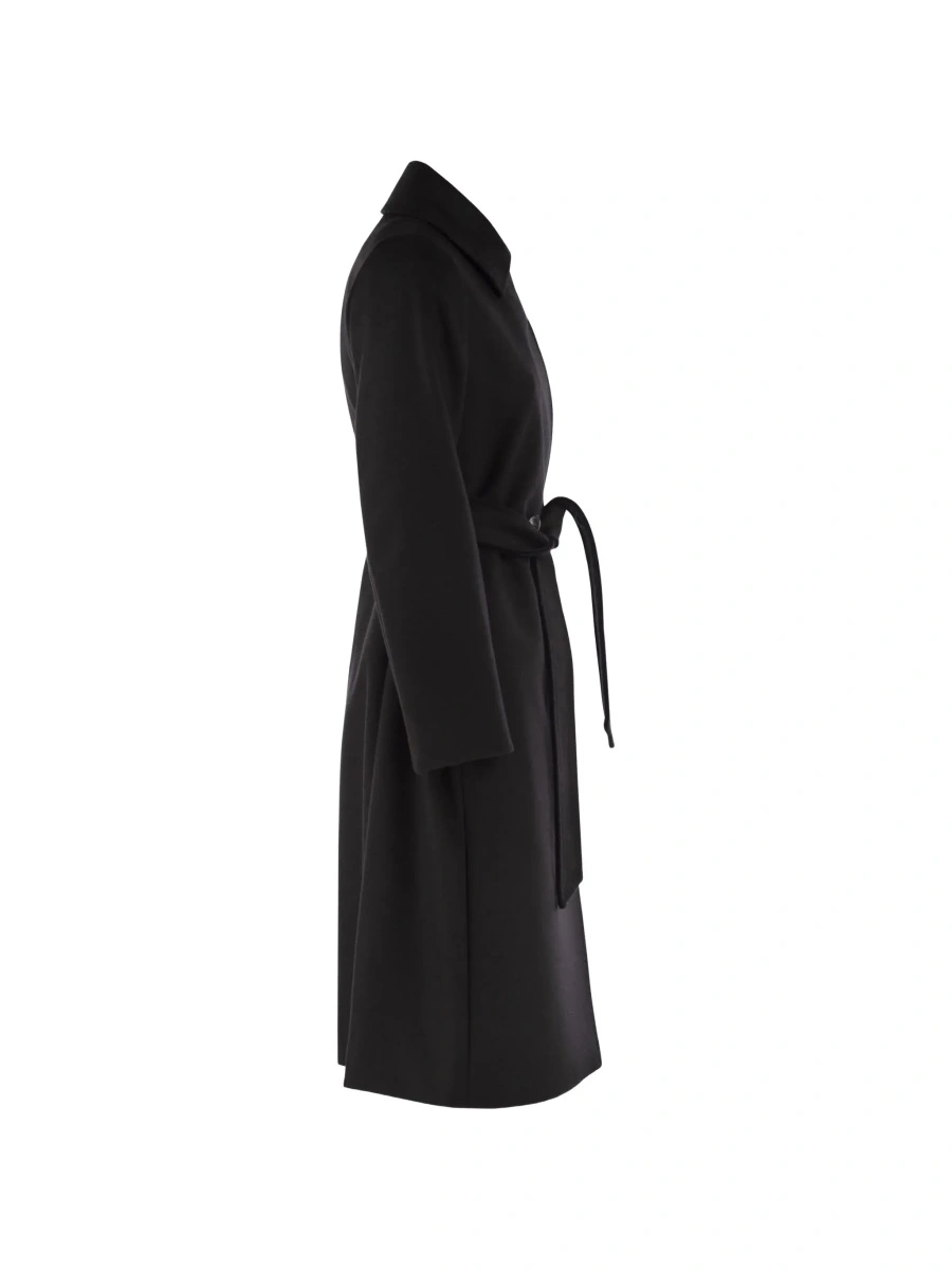 Palton MaxMara Studio negru din lana - Img 5