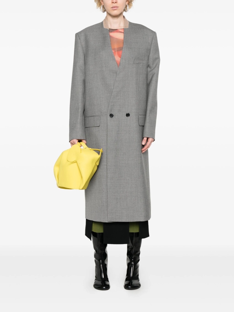 Palton Moschino gri din lana - Img 2