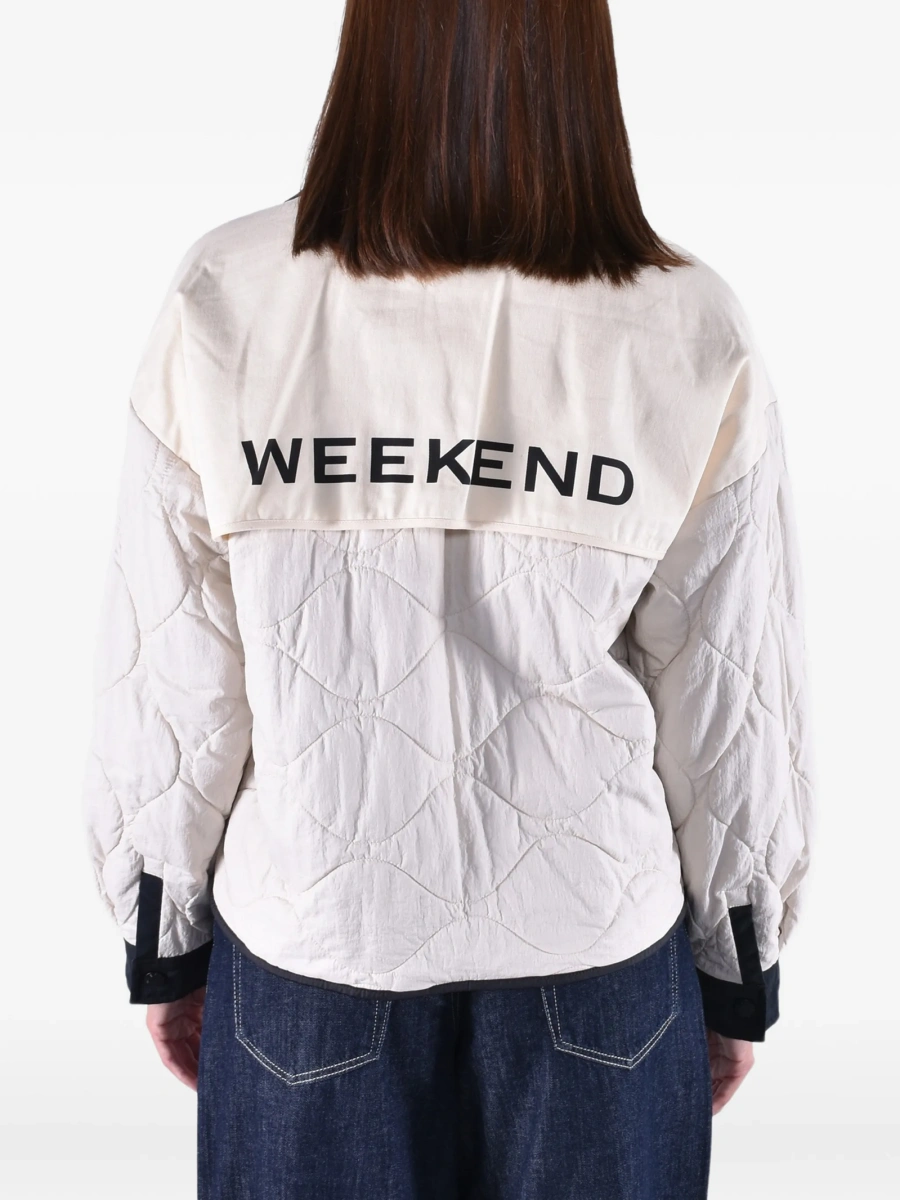 Palton Weekend MaxMara neutru din polyester - Img 4