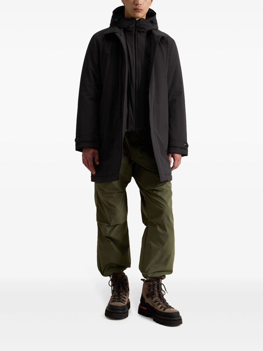 Palton Woolrich negru din elastan si poliamida - Img 2