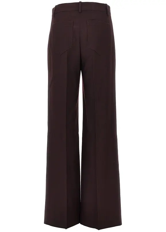 Pantaloni 'Alina' wool flannel pants - Img 3