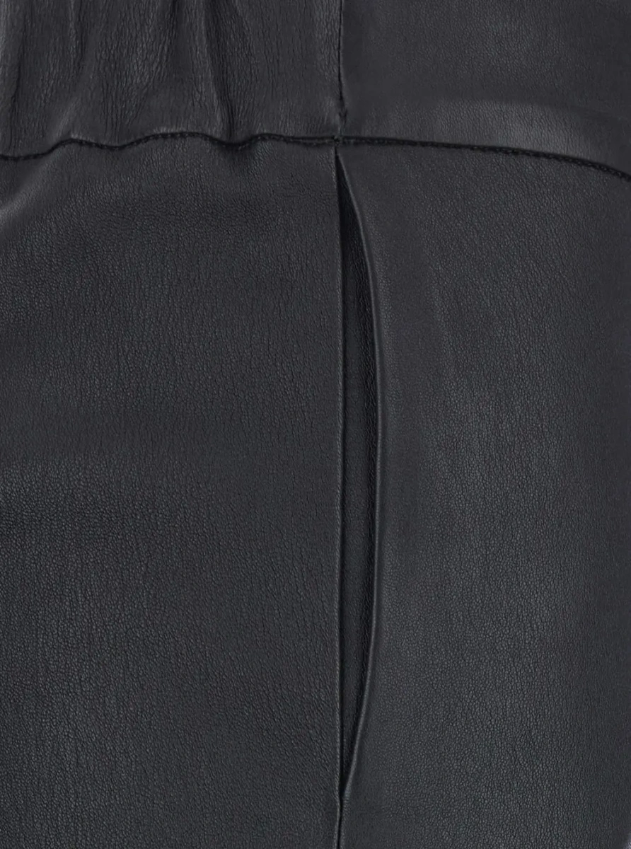 Pantaloni ARMA negri din piele - Img 2