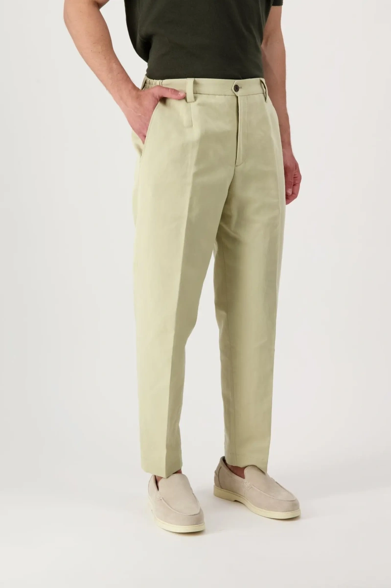 Pantaloni Autore Livingstone Cotton and Linen Trousers - Img 2