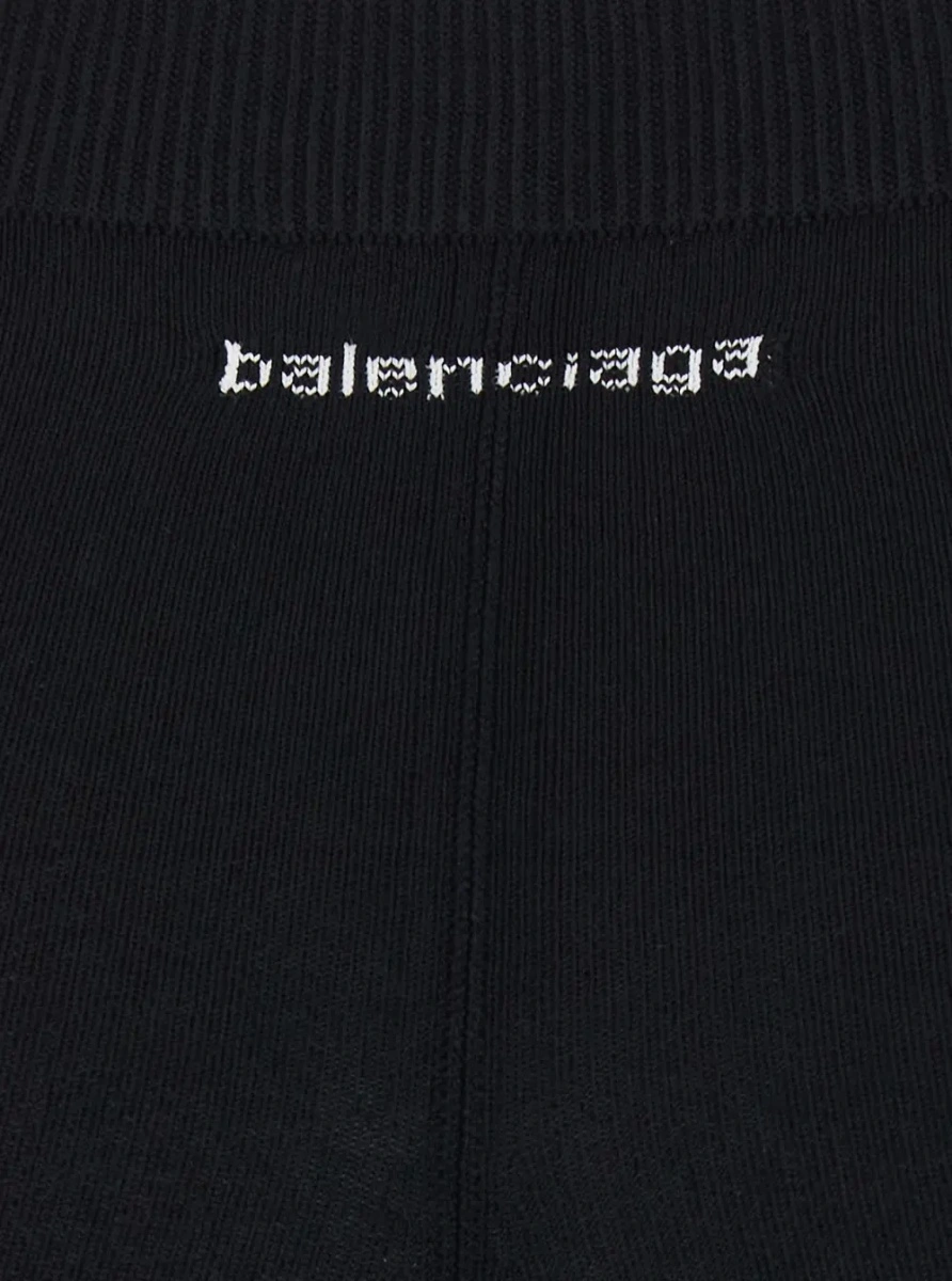 Pantaloni Balenciaga negri din vascoza - Img 3