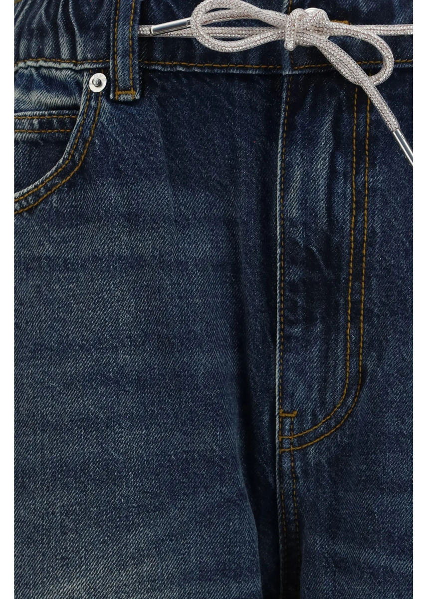 Pantaloni Balloon Jogger Pants with Crystal Drawstring - Img 3