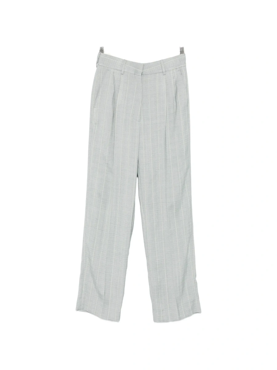 Pantaloni BLAZÉ MILANO albastri din vascoza - Img 8