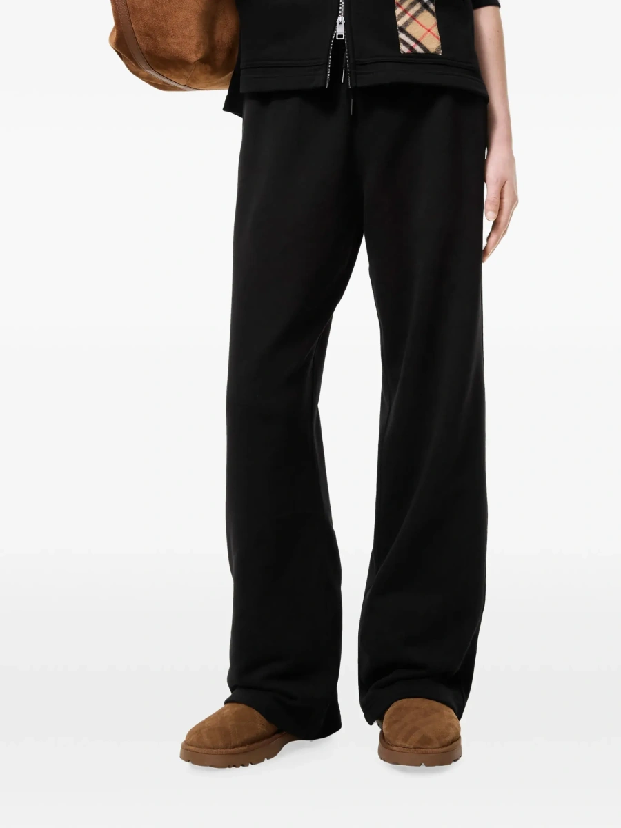 Pantaloni Burberry negri din bumbac - Img 4
