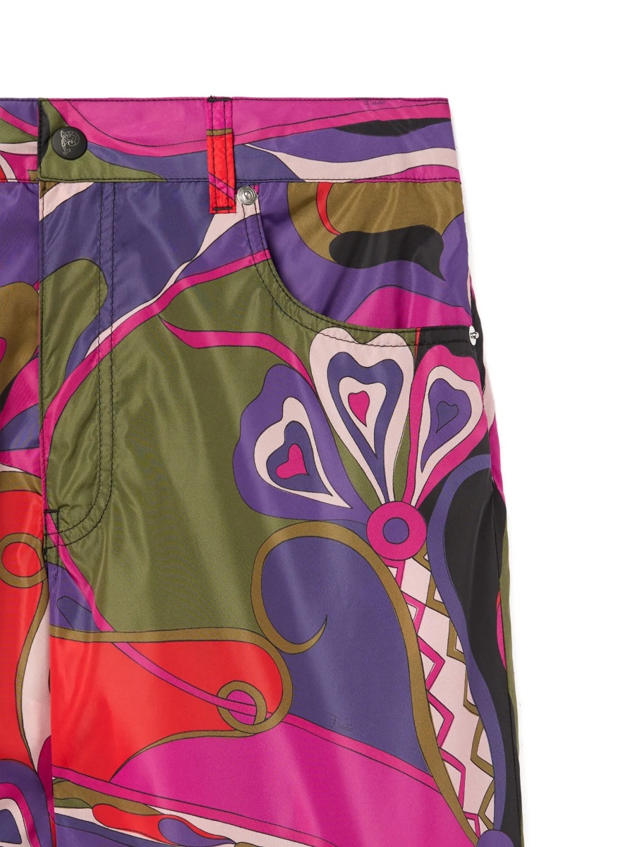 Pantaloni Cargo pants with Orchidee print - Img 3