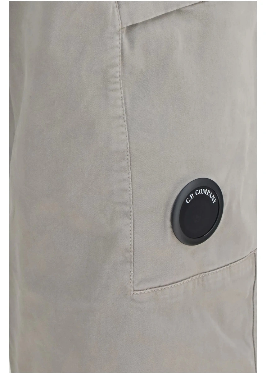 Pantaloni casual C.P. Company multicolor din bumbac si satin - Img 3
