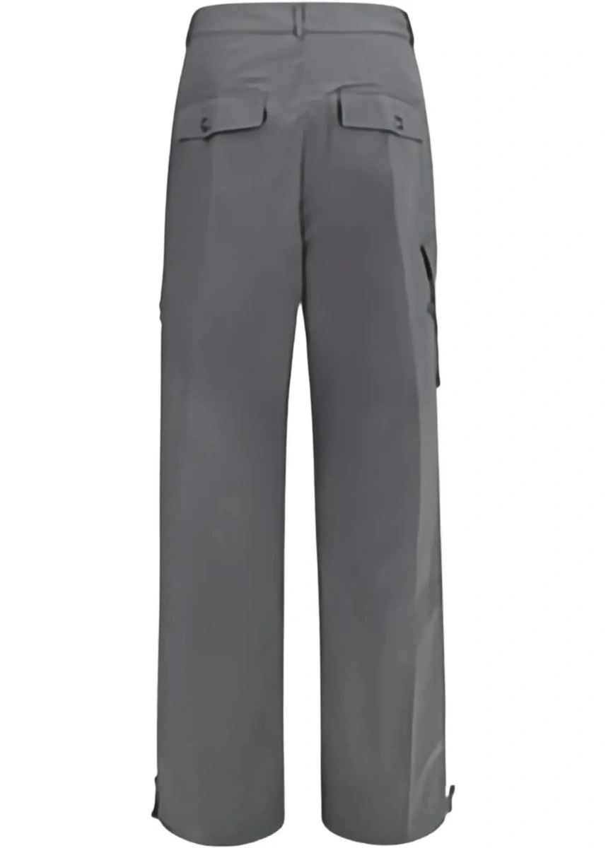 Pantaloni casual Ganni multicolor din bumbac - Img 4